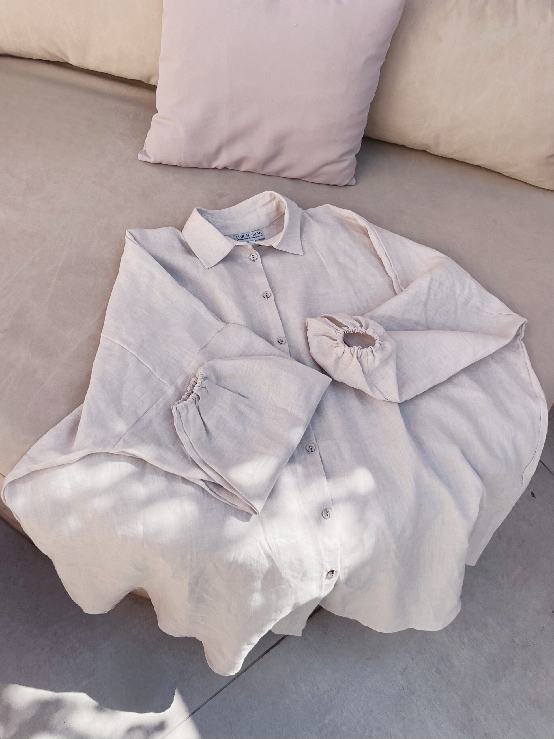Linen Shirt 100% Vrai Lin