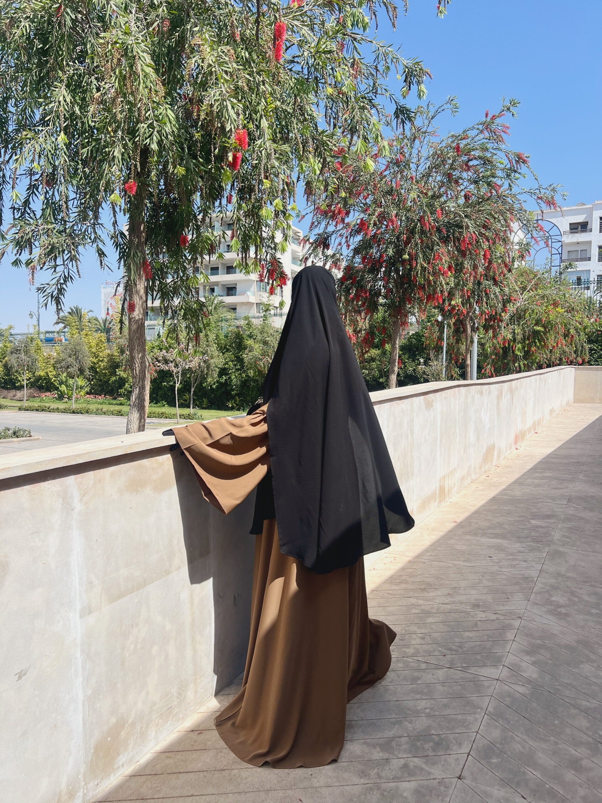 Abaya Colombiana Tissu Soie de Médine