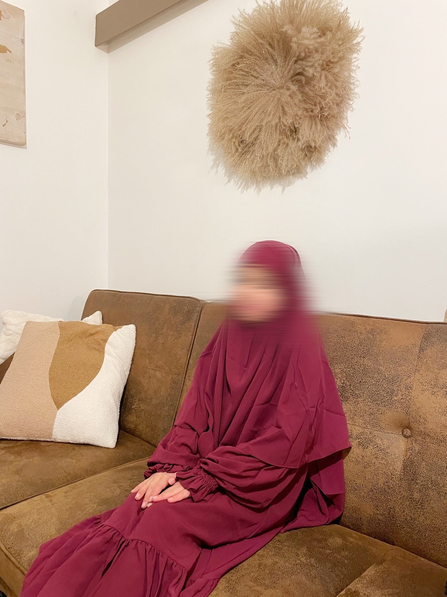 Khimar en pointe petite fille