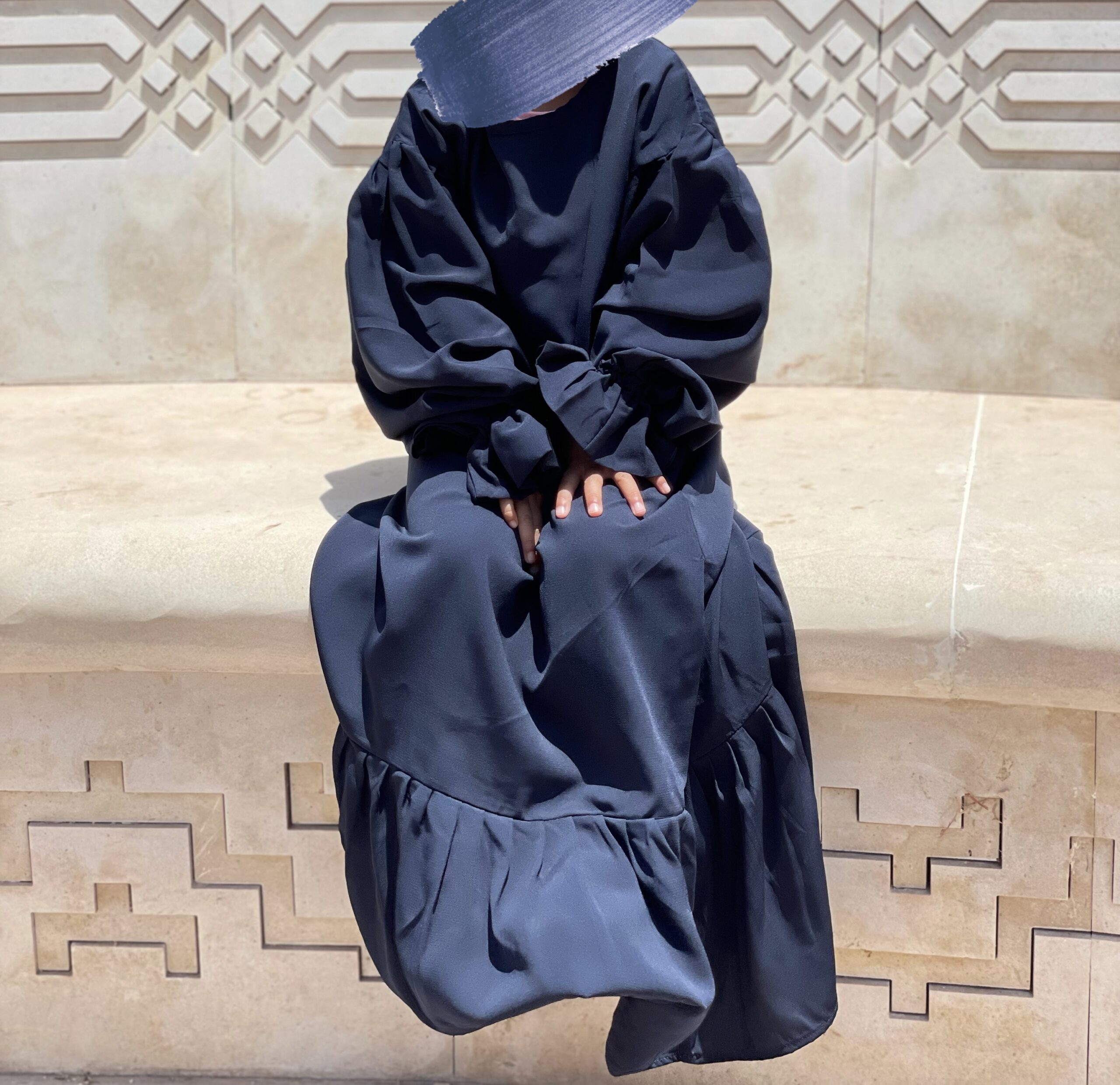 Khimar en pointe petite fille