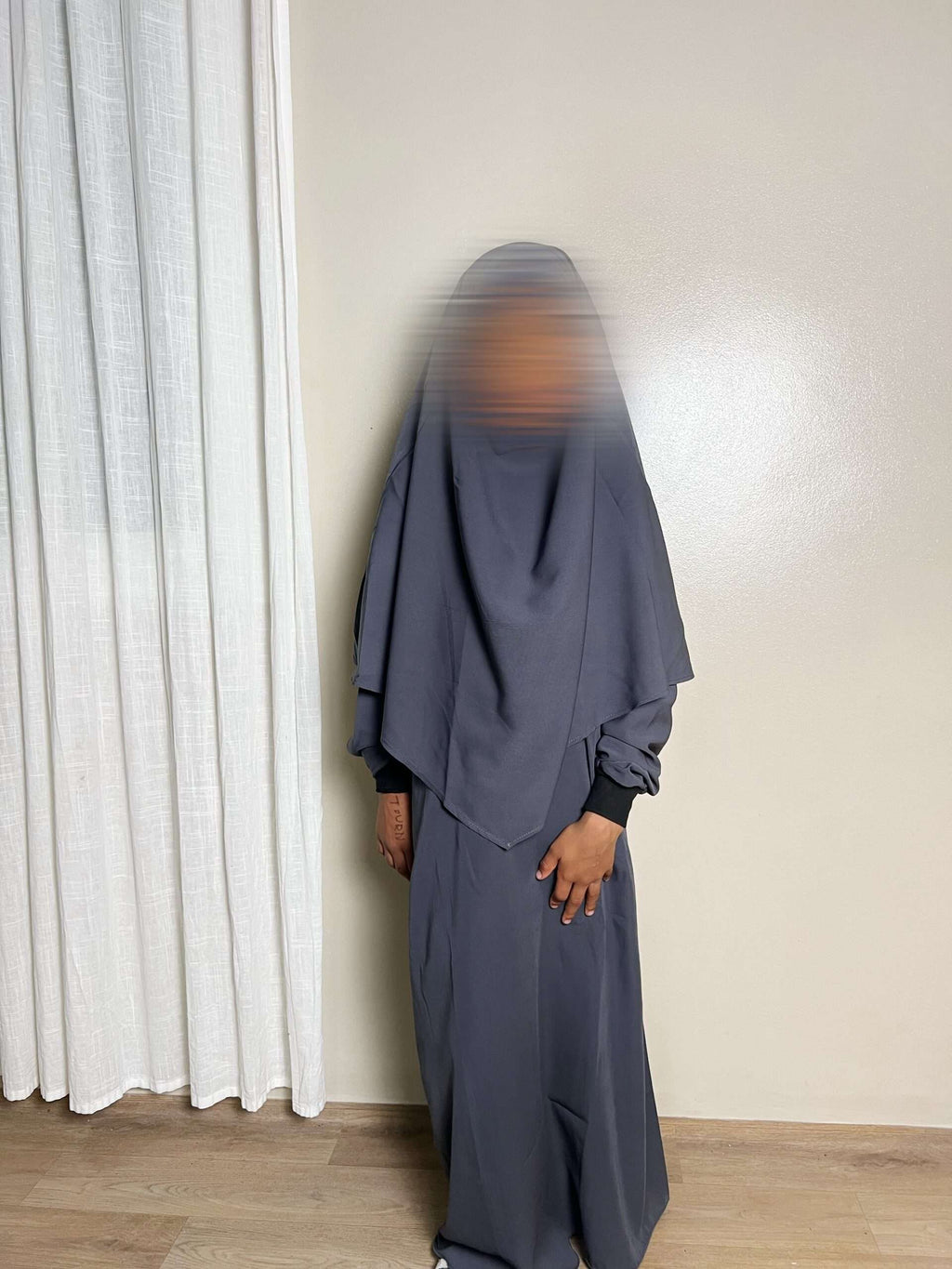 Khimar en pointe petite fille