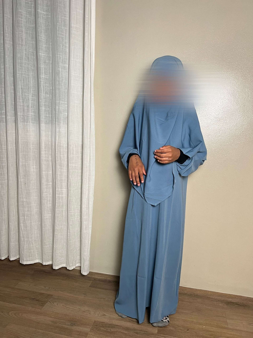 Abaya Manches Droites Petite Fille