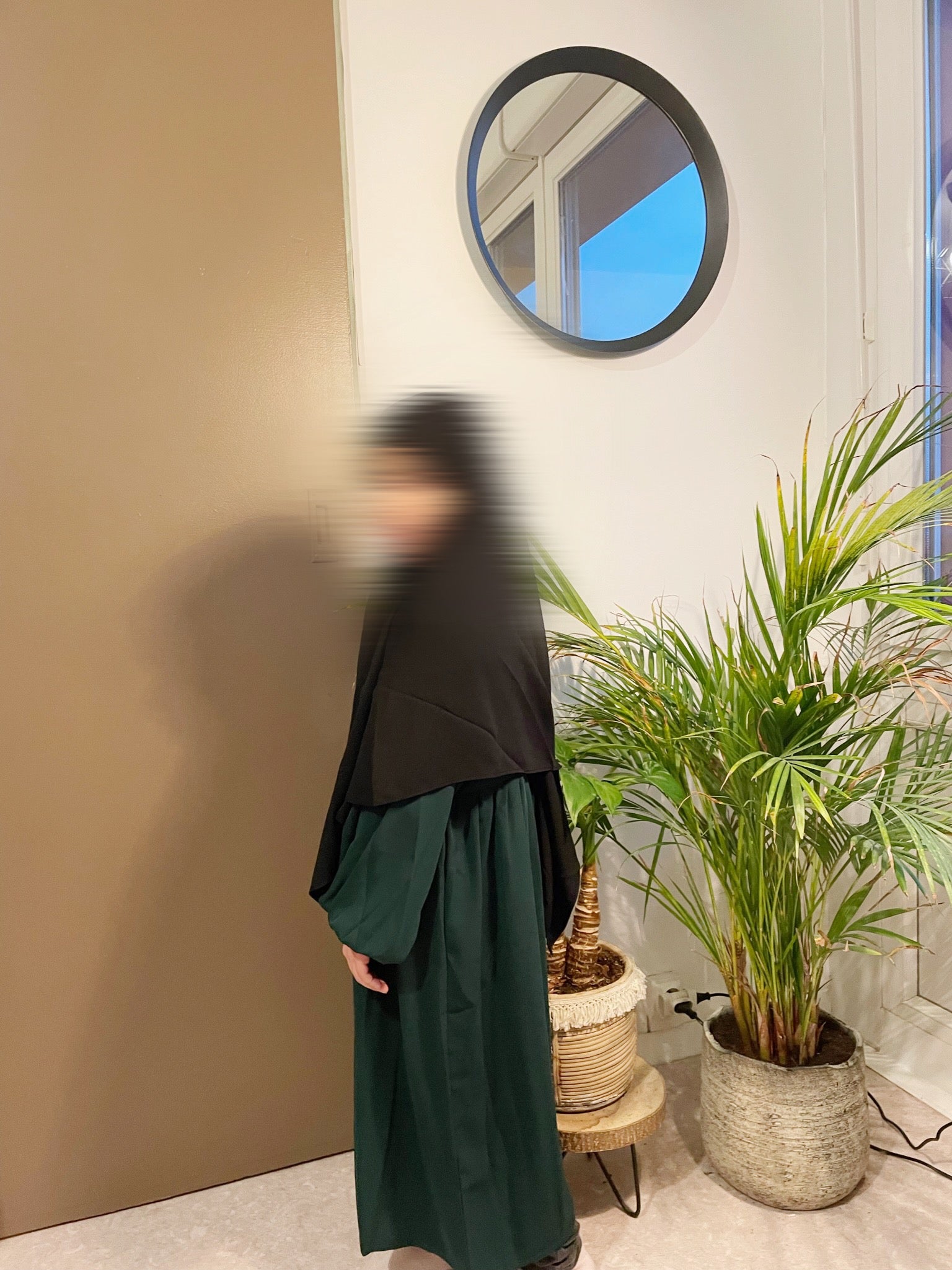 Khimar en pointe petite fille