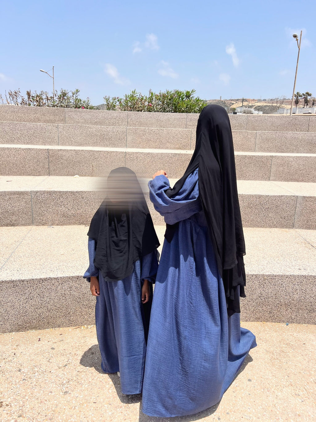 Abaya Russia Petite Fille effet lin