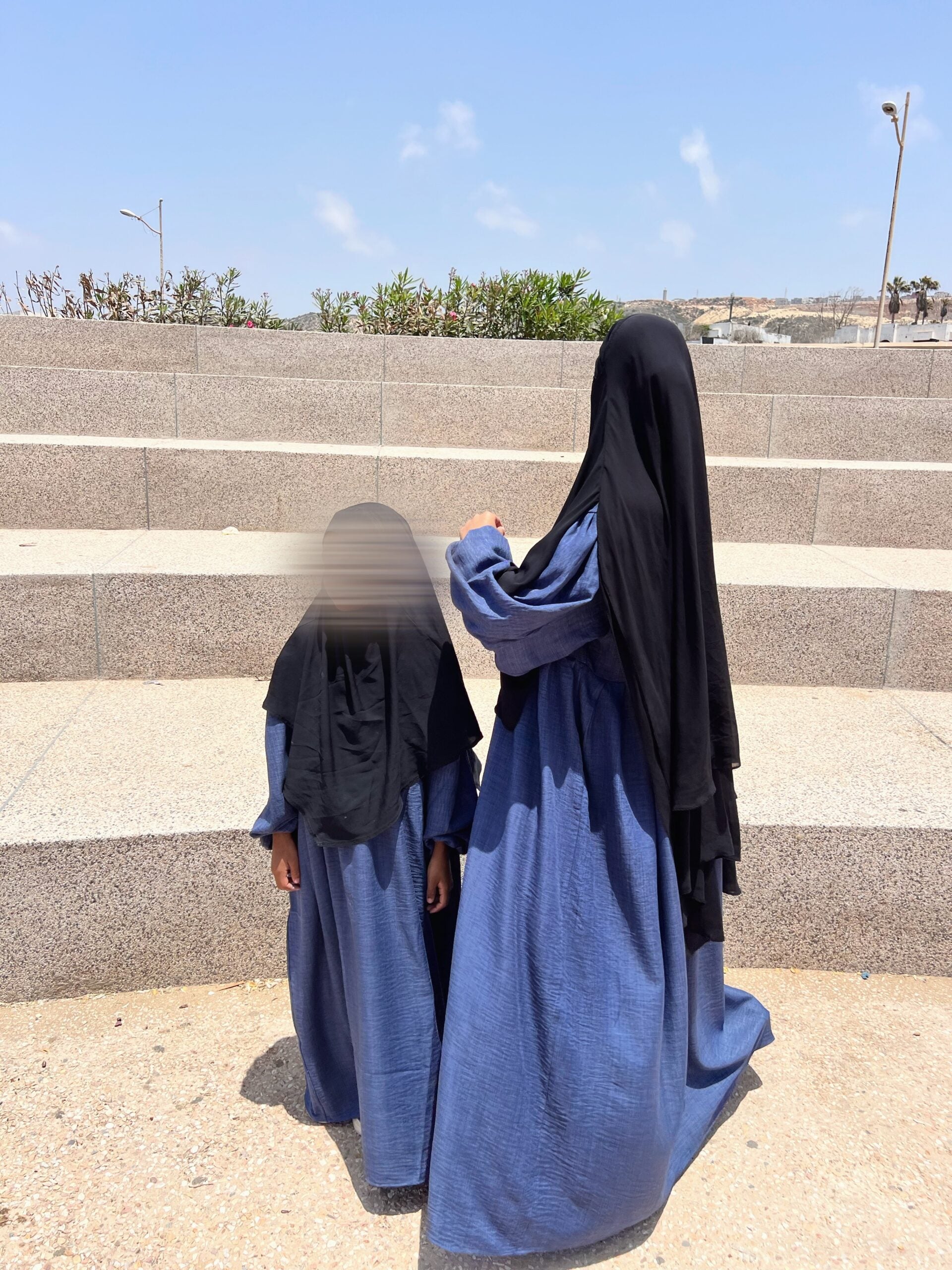 Abaya Russia Petite Fille effet lin
