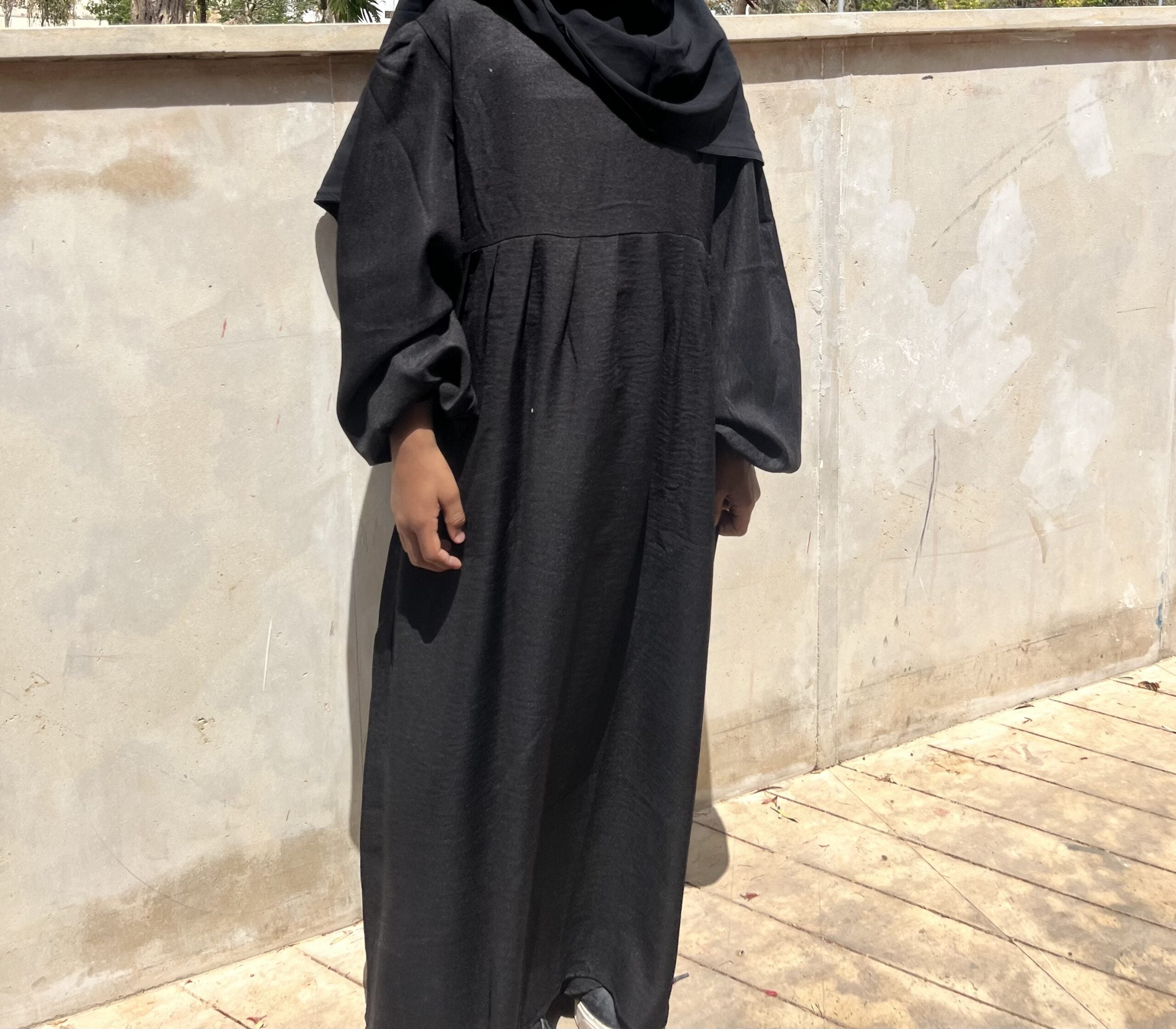 Abaya Russia Petite Fille effet lin