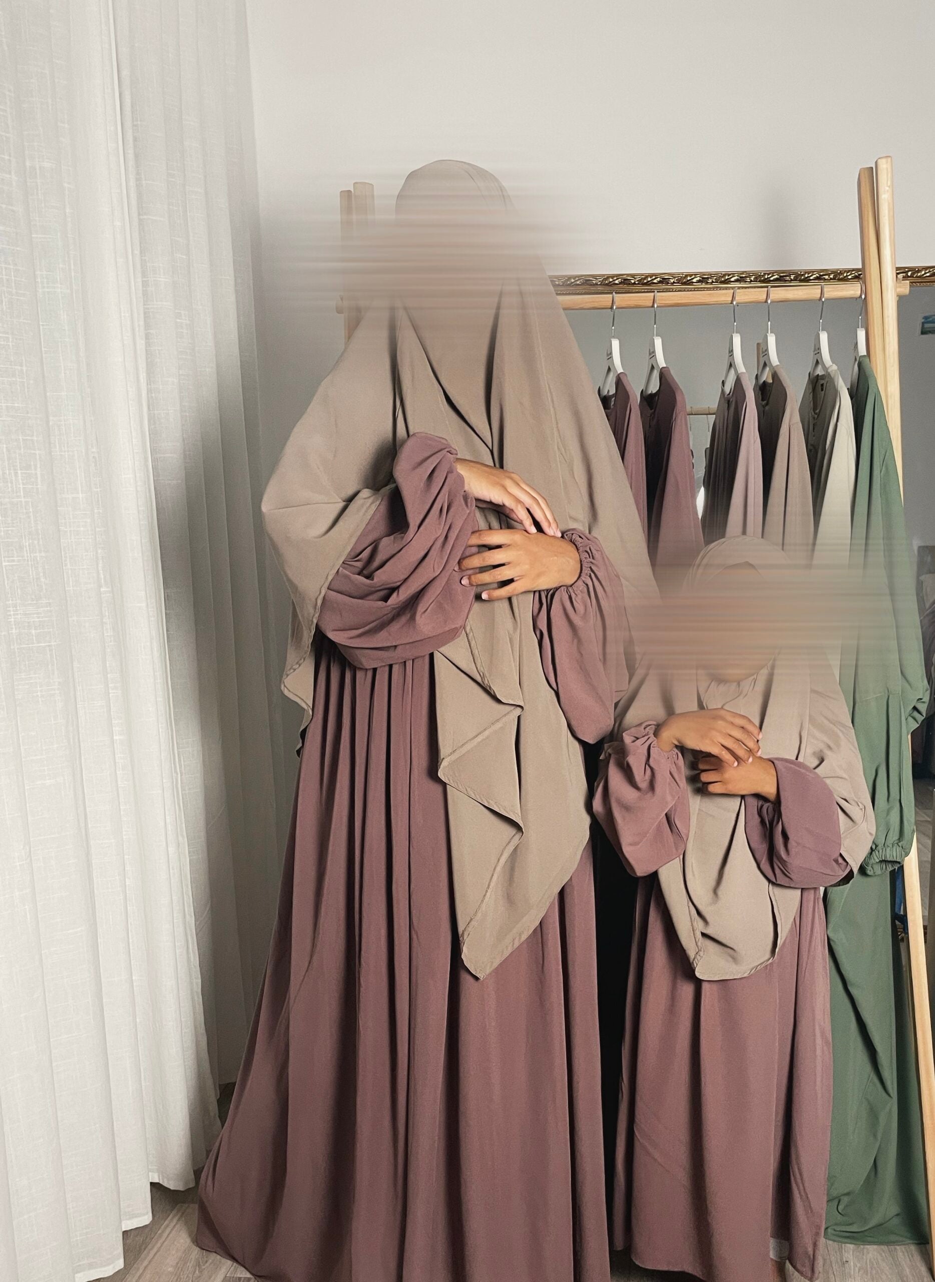 Abaya zippée Russia Wool Peach (Ancienne Co)