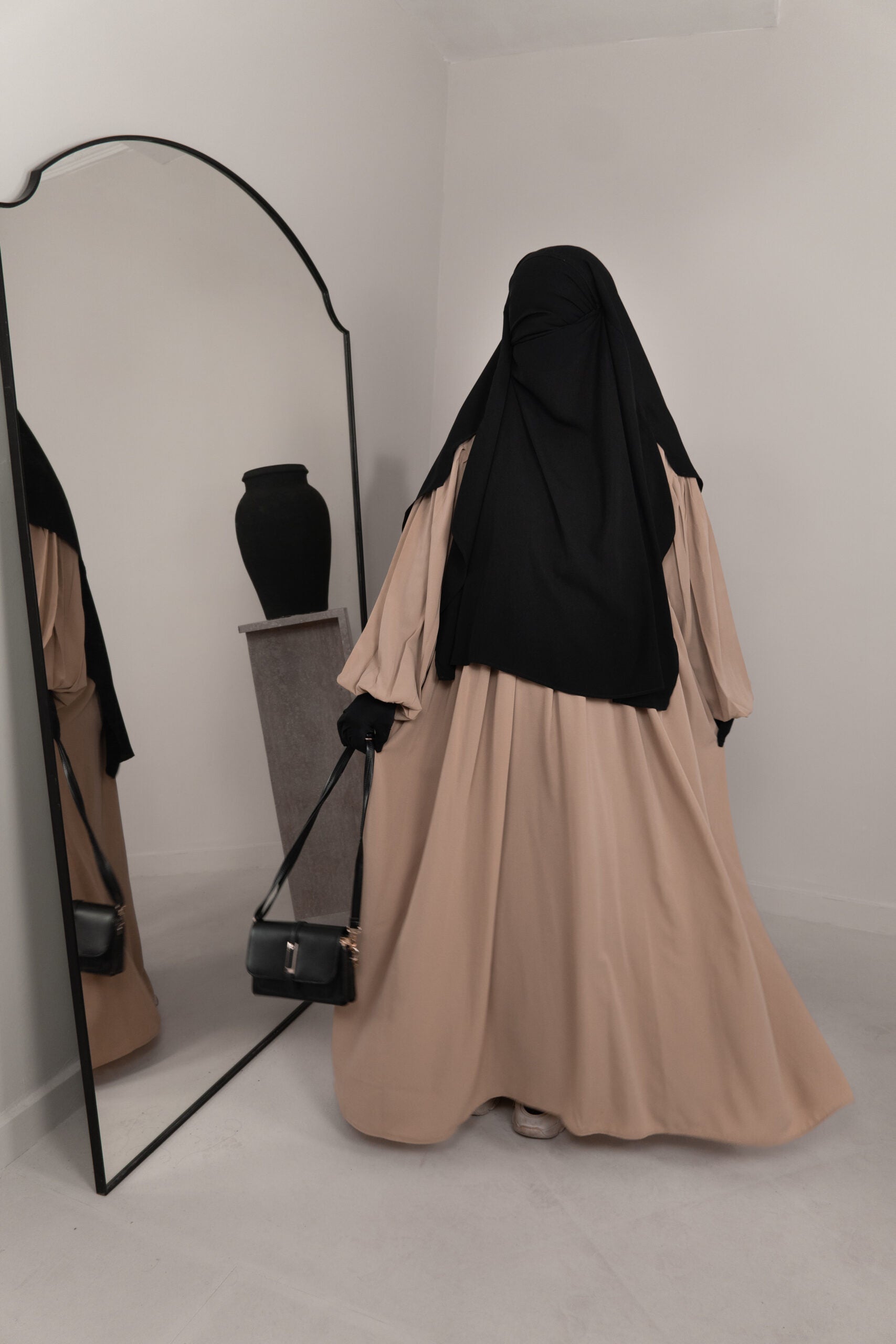 Abaya zippée Russia Wool Peach (Ancienne Co)