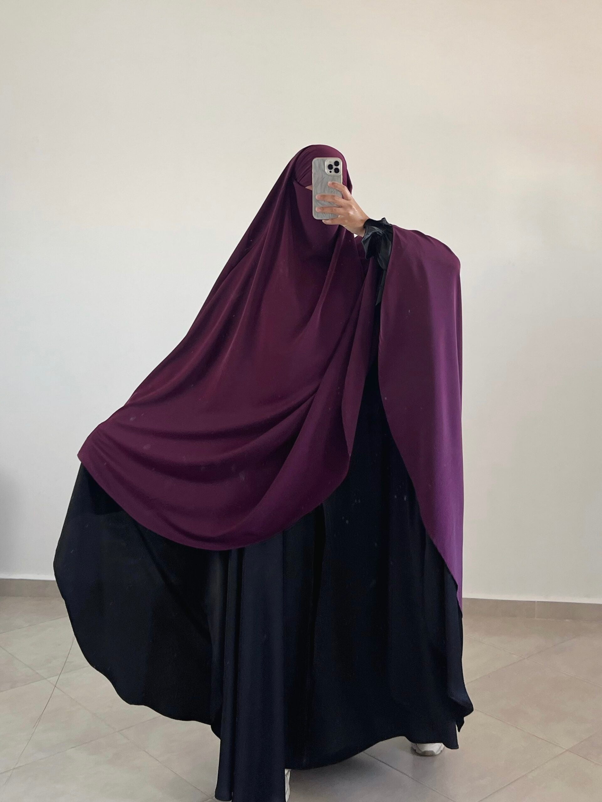Khimar ExtraLarge en soie de médine