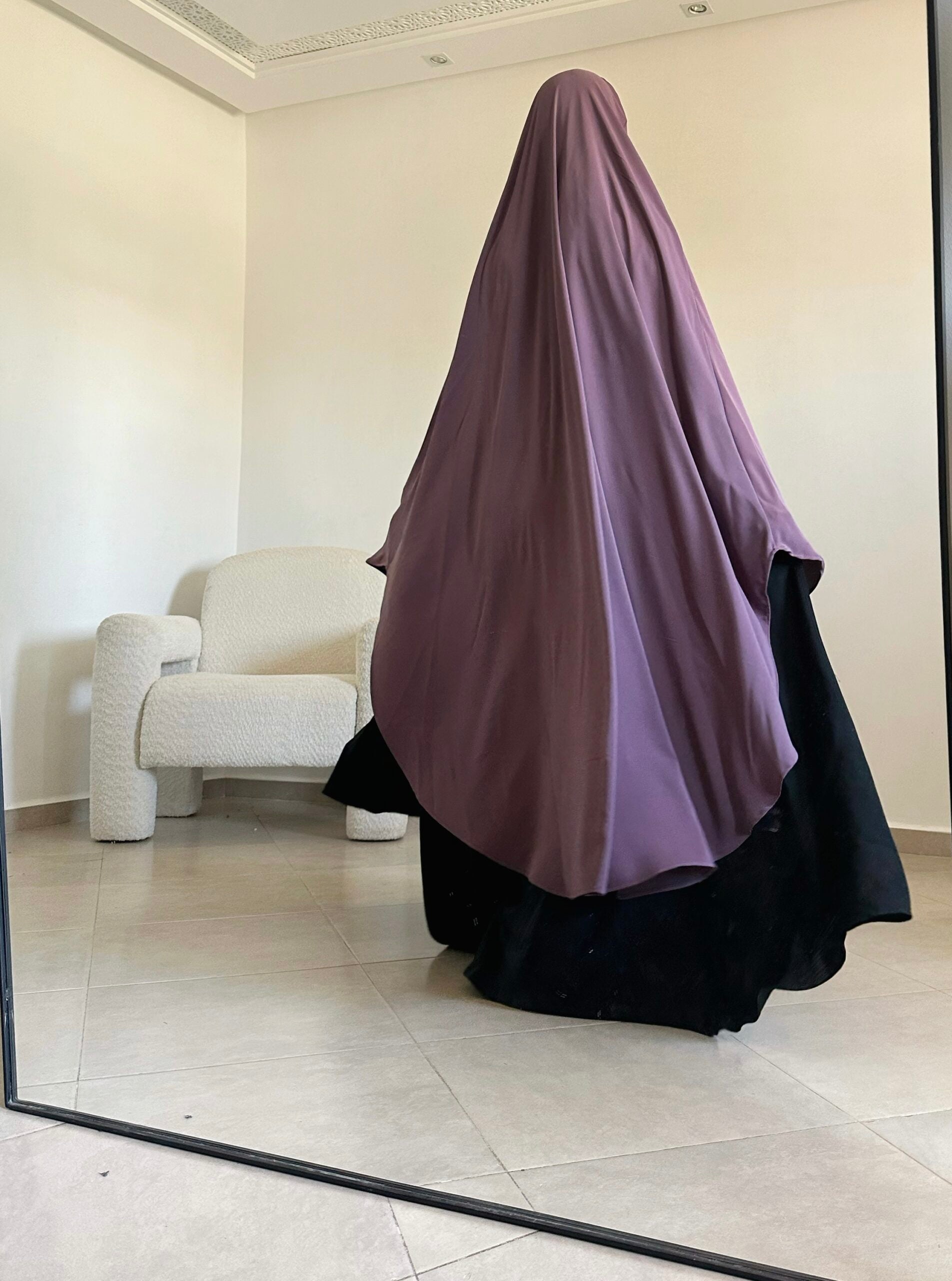 Khimar ExtraLarge en soie de médine