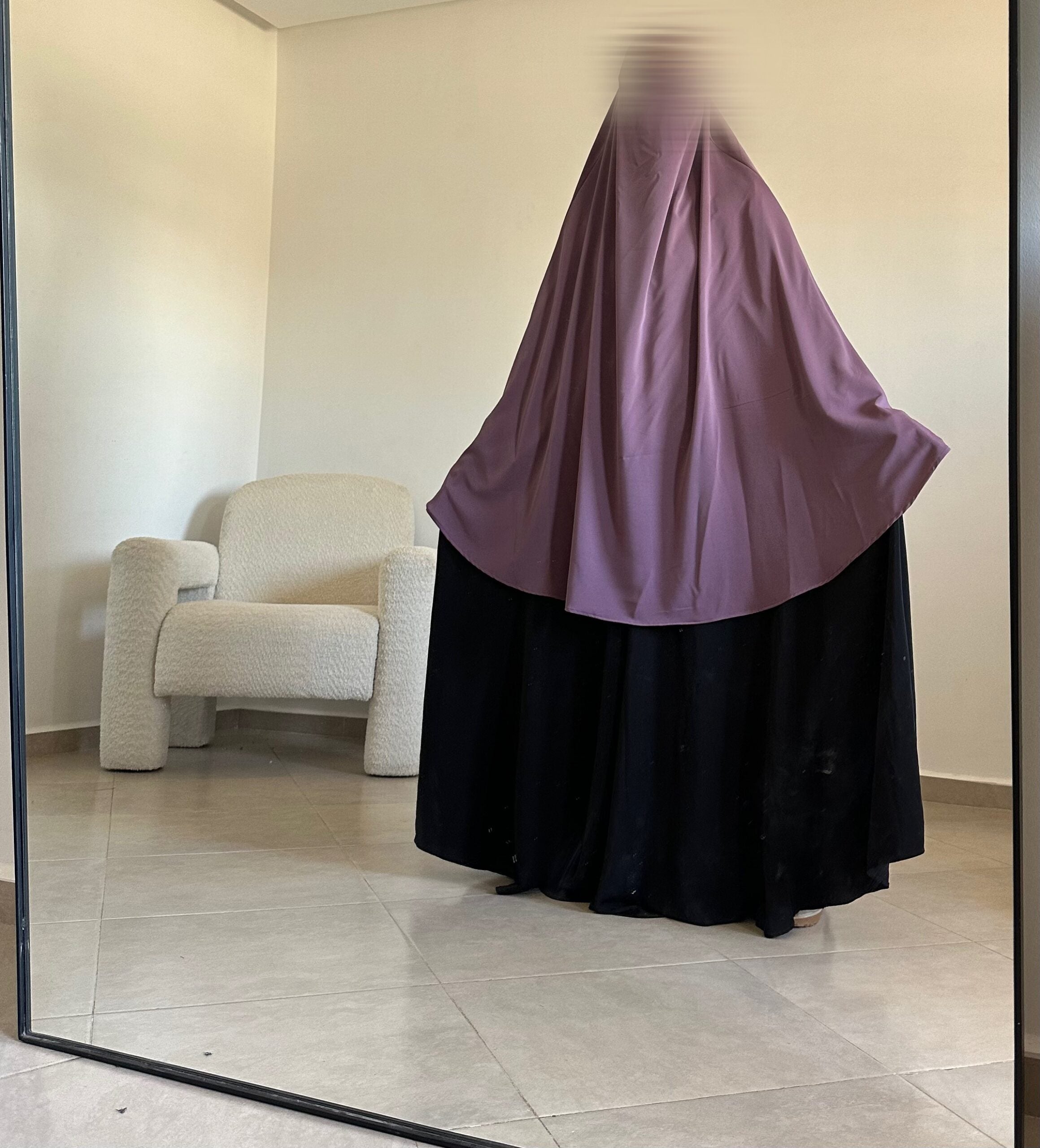 Khimar ExtraLarge en soie de médine