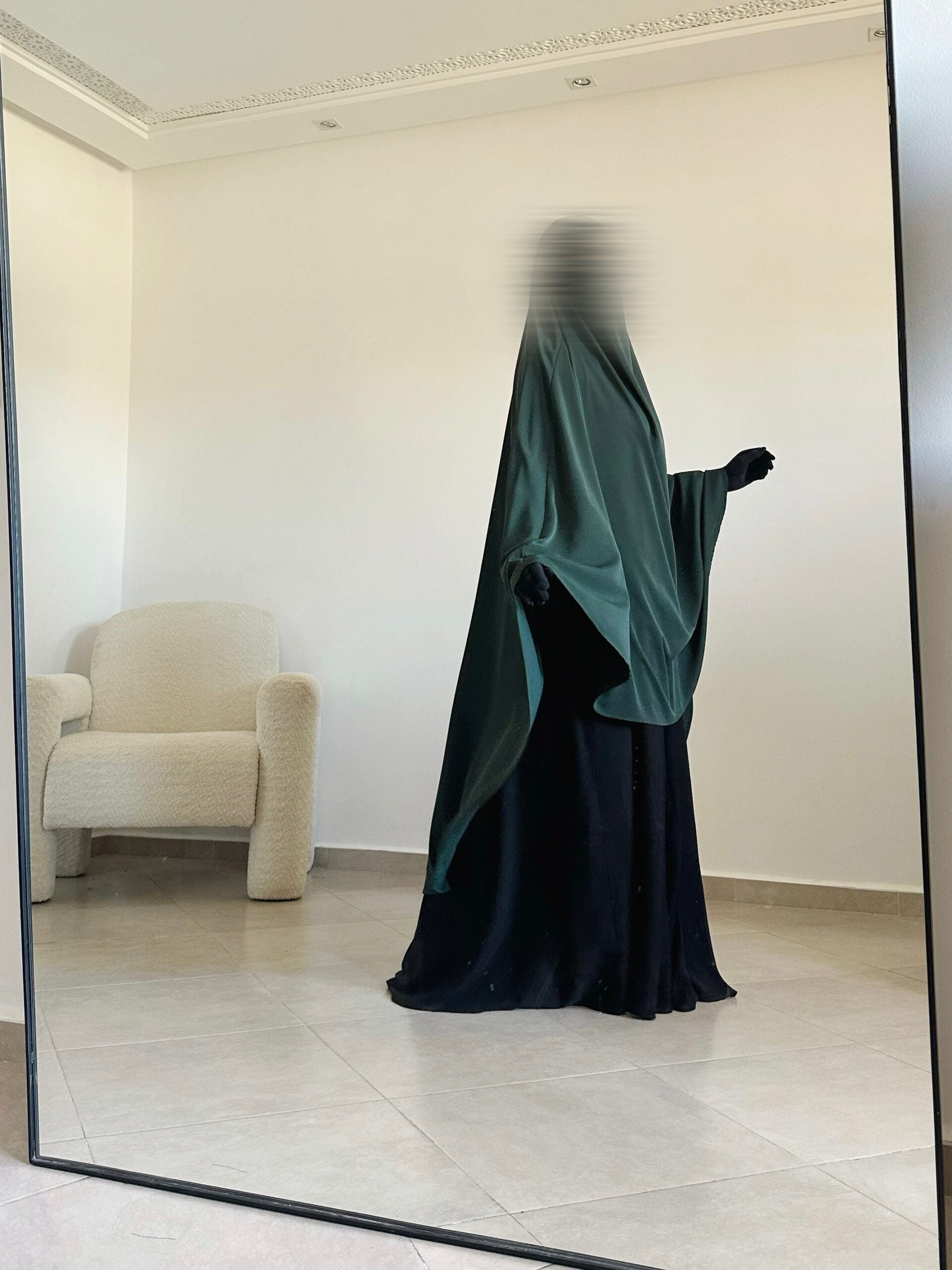 Khimar ExtraLarge en soie de médine
