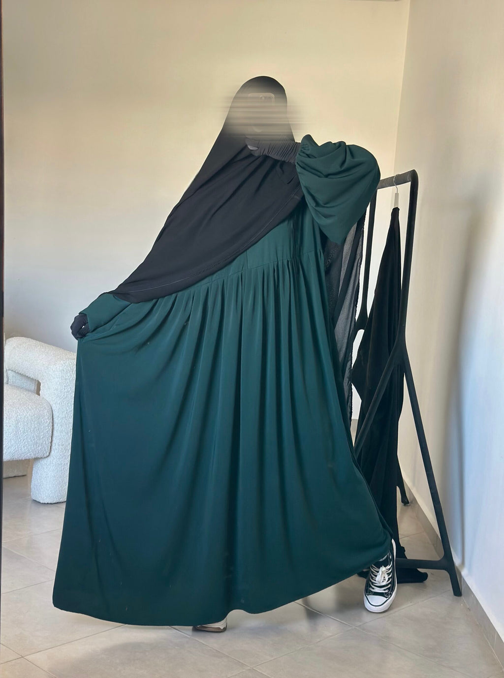 Abaya zippée Russia Wool Peach (Ancienne Co)