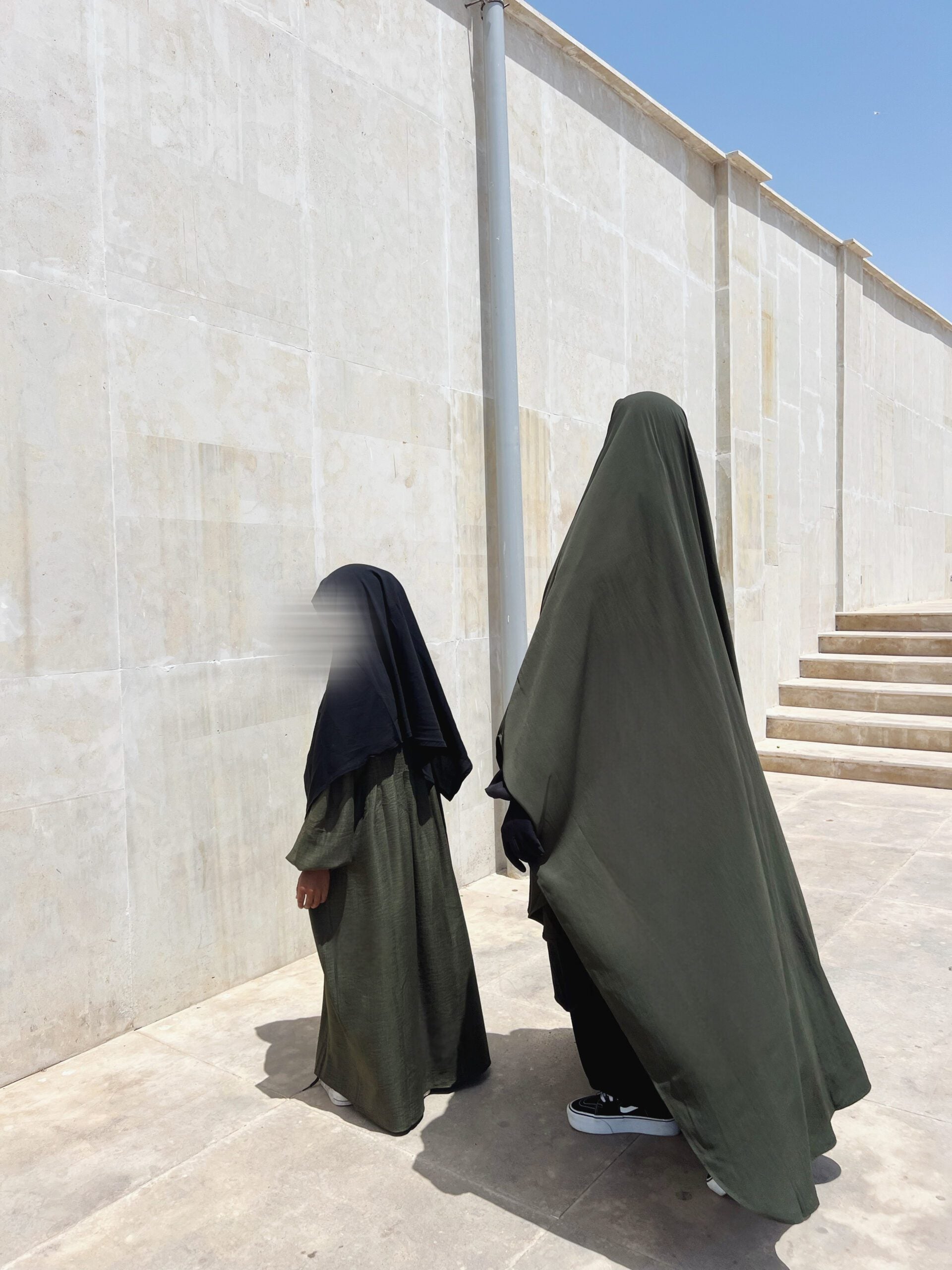 Abaya Russia Petite Fille effet lin