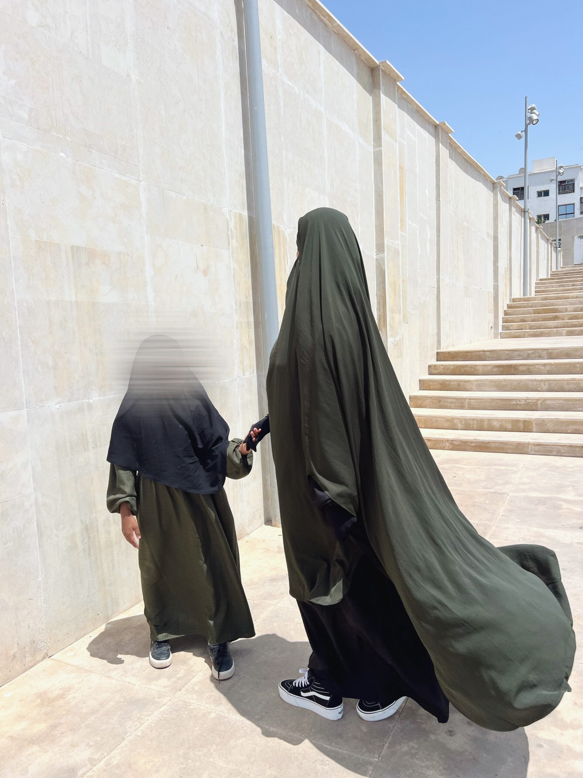 Abaya Russia Petite Fille effet lin
