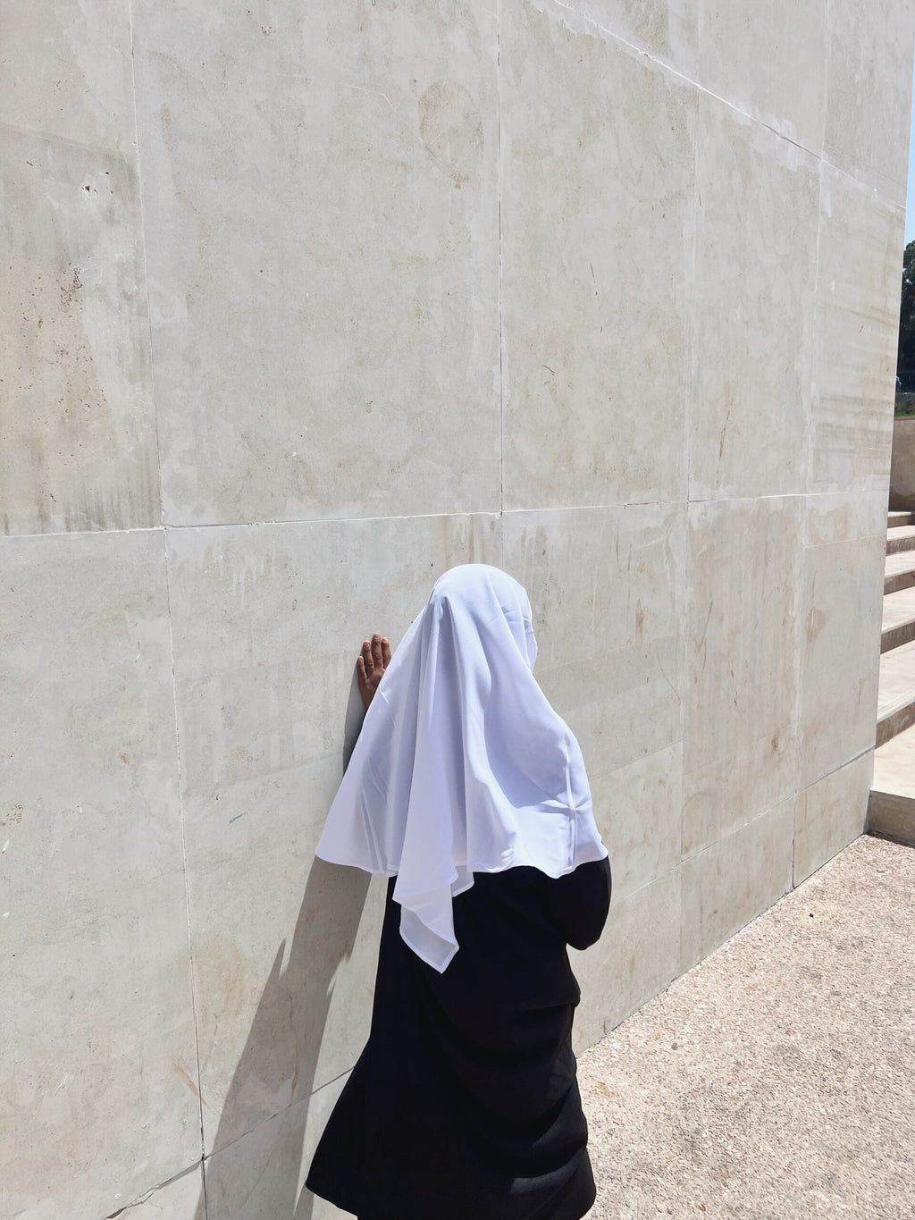 Khimar en pointe petite fille