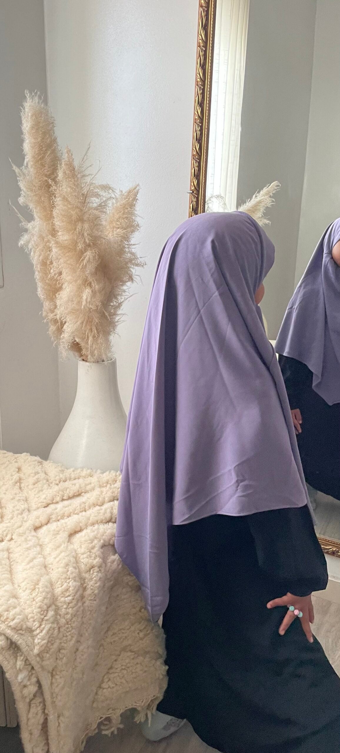 Khimar en pointe petite fille