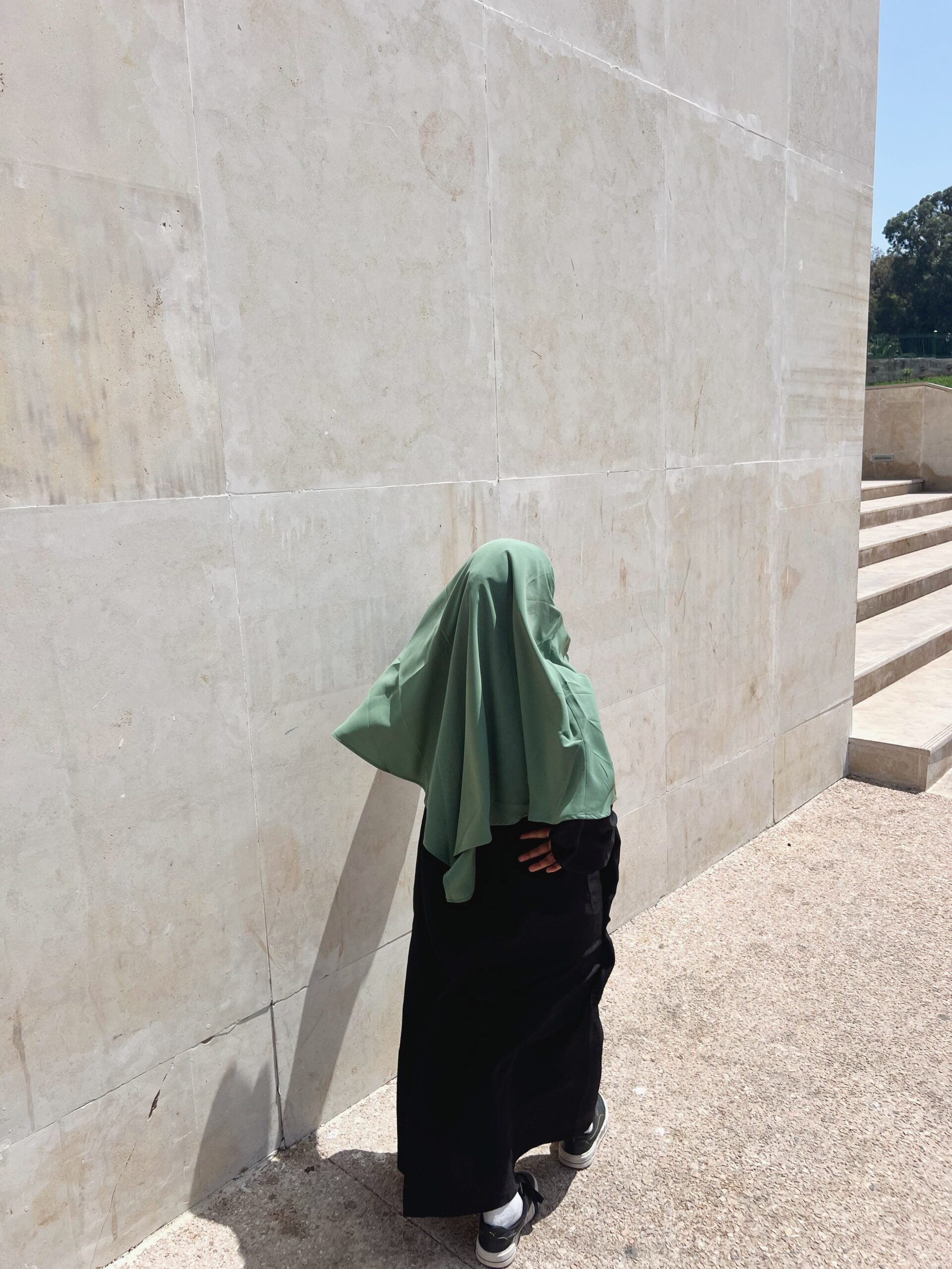 Khimar en pointe petite fille