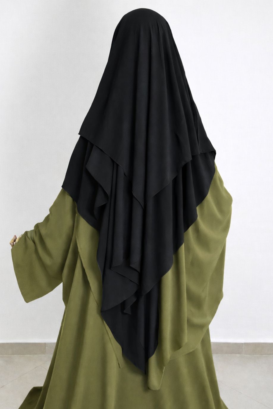 Niqab Casquette Noir 1m50
