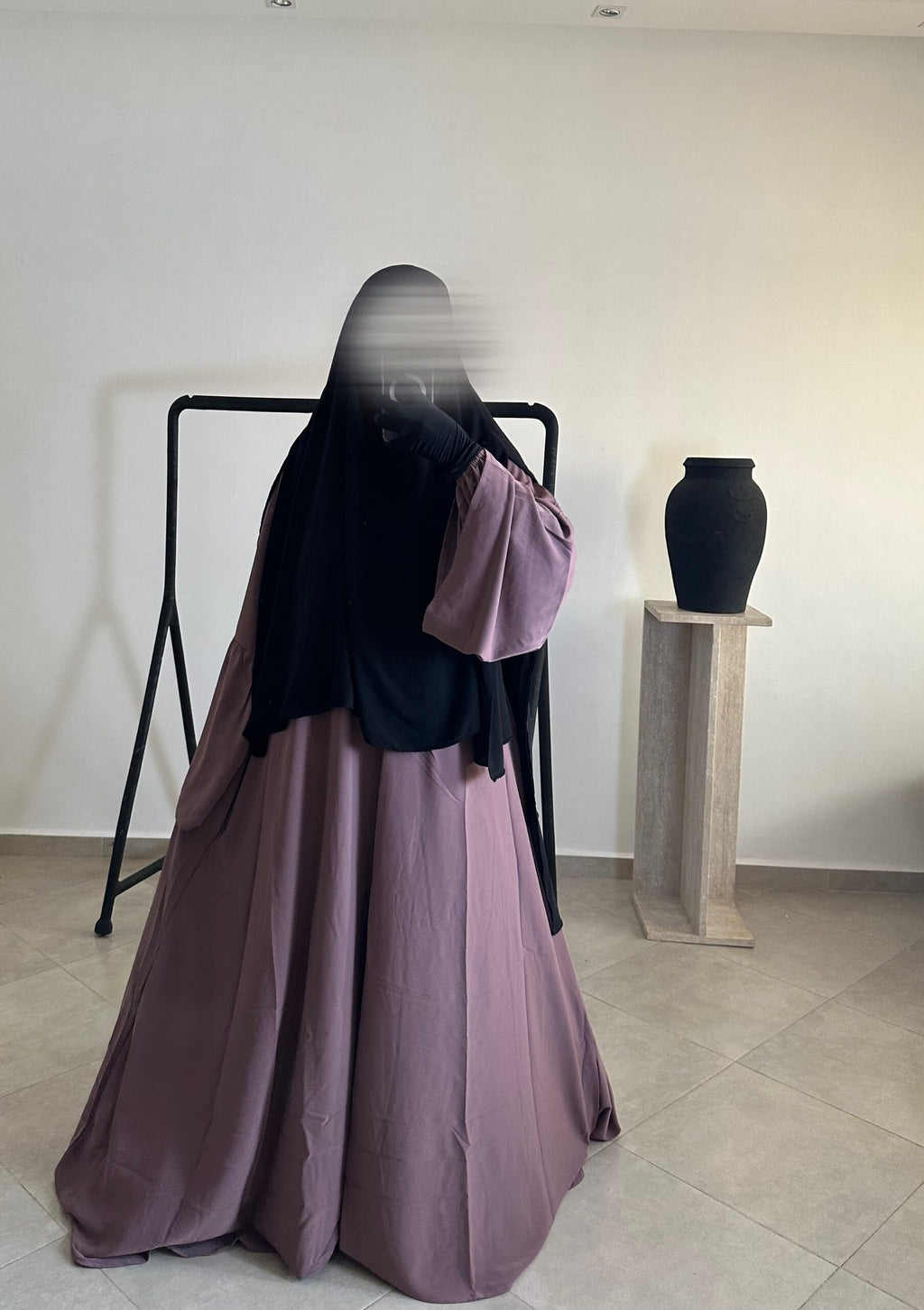 Abaya Colombiana Tissu Soie de Médine