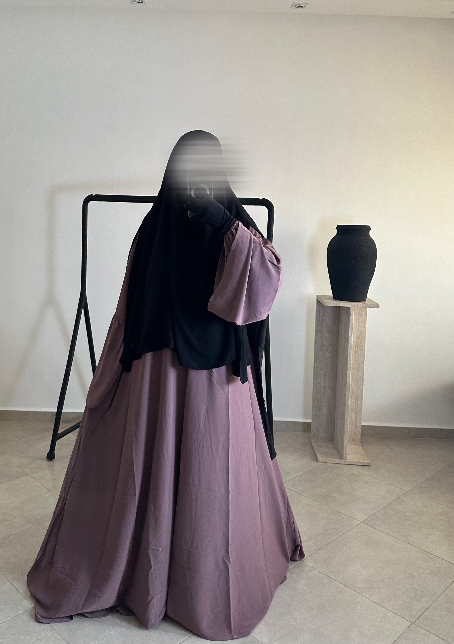 Abaya Colombiana Tissu Soie de Médine