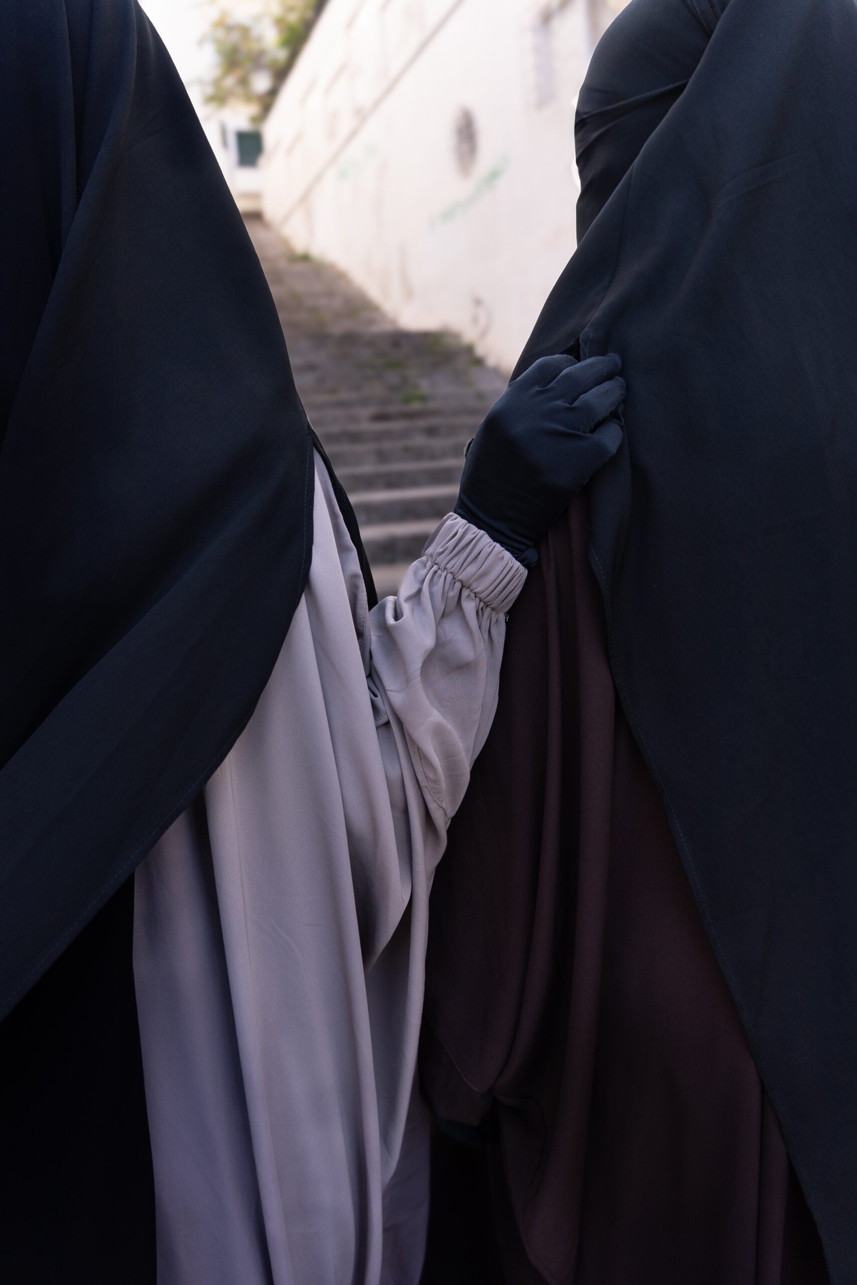 Abaya zip manches droites Wool Peach (Ancienne Co)