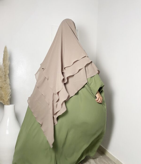Abaya Manches Droites Vert Sauge Dar Al Iman