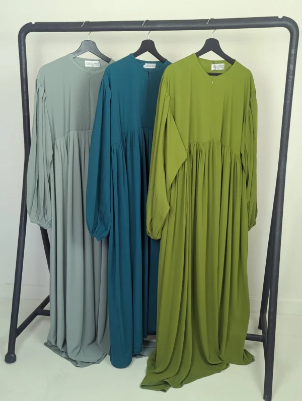 collection Abaya zippée Russia Wool Peach