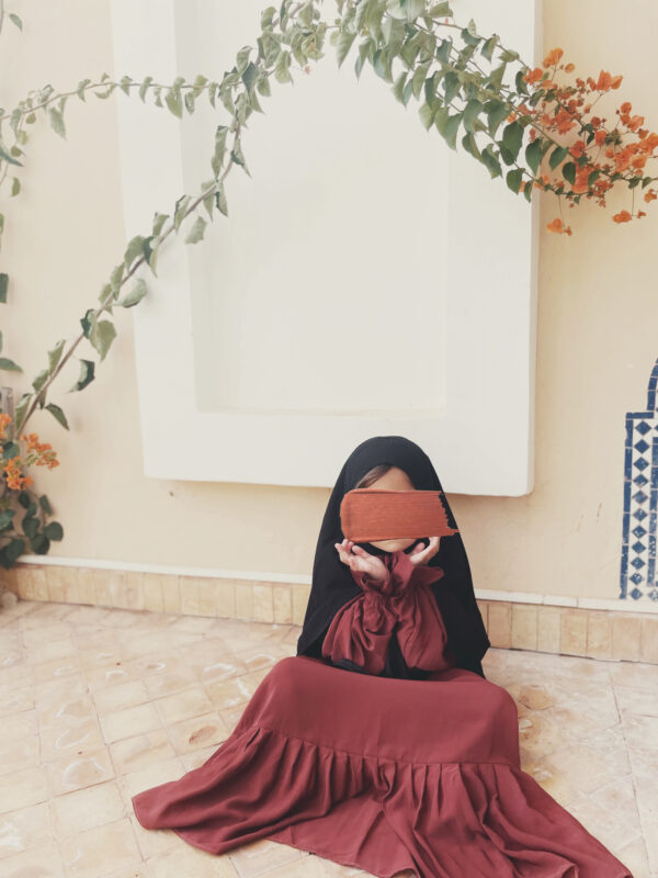 Abaya Impérial Dress Terracota - Al Mouslimate