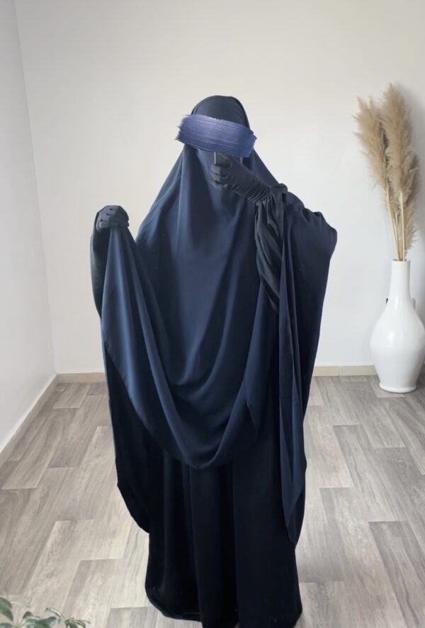 Khimar Extralarge Bleu Nuit - Al Mouslimate