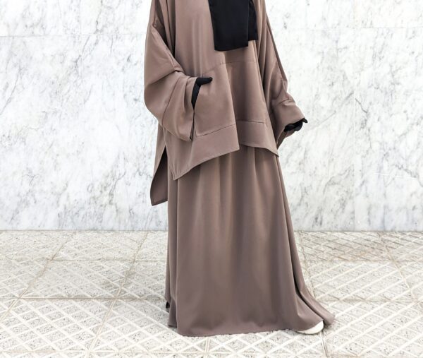 Set Cozy Tissu Angelica Taupe Dar Al Iman