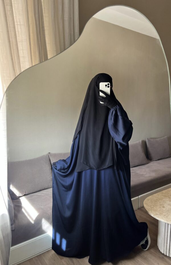 Abaya Kuwaiti Bleu Nuit Dar Al Iman