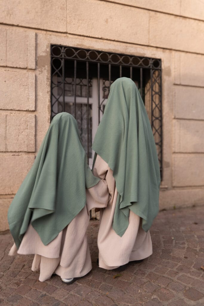 Little Set Moscou Beige & Little Khimar Malé Vert Sauge Dar Al Iman