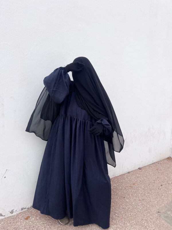 Abaya Russia effet lin – Image 10