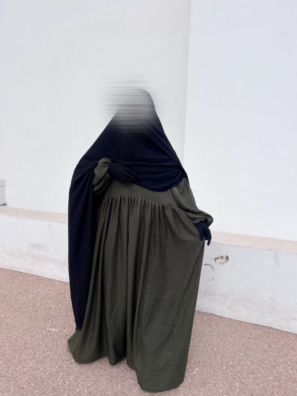 Abaya Russia effet lin – Image 8