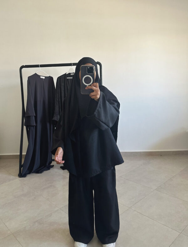 Ensemble Set Kimono + palazzo Cosy kim Noir intense