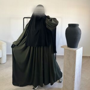 khimar malé noir / abaya russia WP kaki