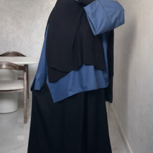 Jupe classique en Wool Peach Noir